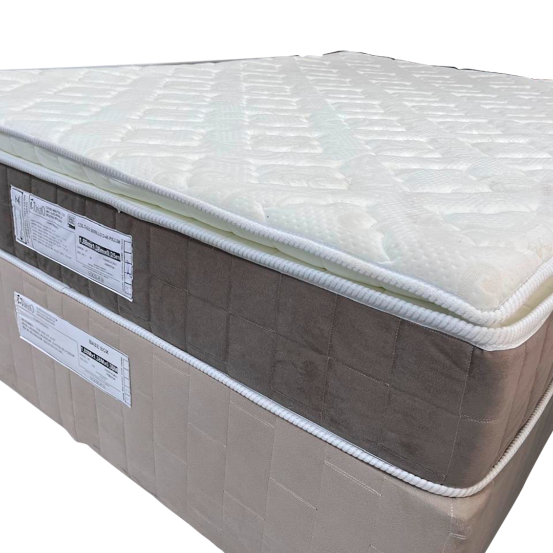 COLCHÃO BERILLO D45 PILLOW TOPÁZIO 158X25