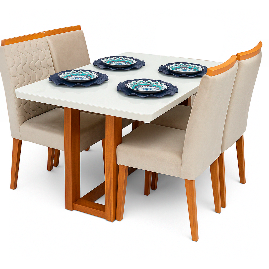 Mesa Sentra com 4 Cadeiras Bom Pastor